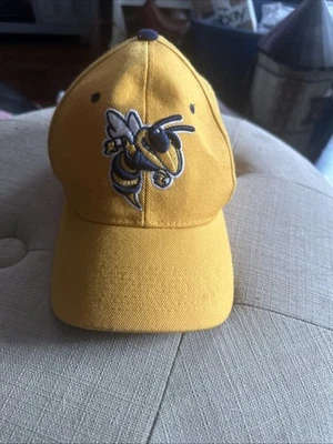 Georgia Tech Yellow Jackets Buzz Hat GT Baseball  Gold Fitted Zephyr Size 6 3/4 - Image 1 of 4