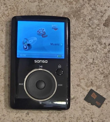 Reproductor de MP3 multimedia digital SanDisk Sansa Fuze 4 GB + tarjeta Billboard Rock SR PROBADO  Foto 1 de 4