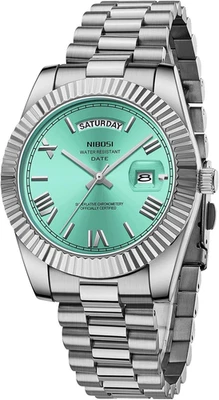 Orologi Da Uomo Analogici Al Quarzo in Acciaio Inossidabile Oro Rosa Argento Oro - Immagine 1 di 4