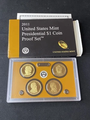 2011-S United States Mint Presidential $1 Coin Proof Set OGP COA Free Shipping - Image 1 of 2