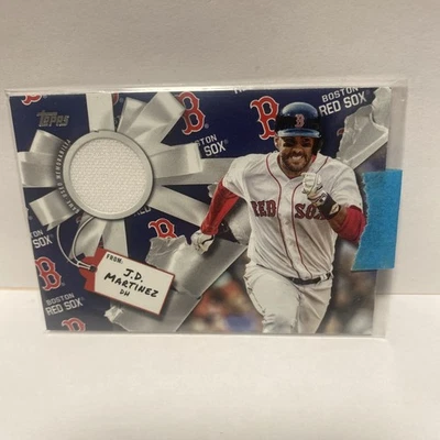2019 Topps Holiday - Walmart Mega Box Relics J.D. Martinez #WHR-JM (MEM) - Image 1 of 2
