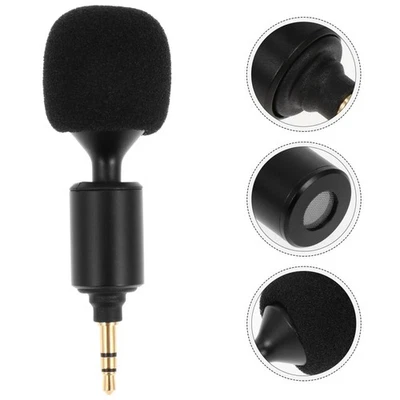  3 .5mm Mobile Microphone Condenser Microphones for Pc Living Singing - Image 1 of 4