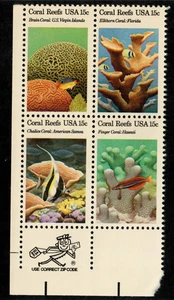Scott 1827-1830 15¢ Coral Reefs MNH Free shipping in USA! - Picture 1 of 1