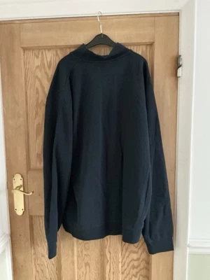 Lyle & Scott Men's Sweatshirt XL Black Long Sleeve Collared Embroidered Logo New - Image 1 of 4