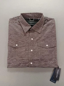 Kenneth Cole New York Techni-Cole Woven Men's Button-Up Sz. 2XL Short Sleeve - Picture 1 of 17