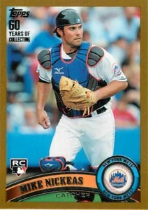 2011 Topps Gold #/2011 Mike Nickeas radiocontrol Mets de Nueva York #523 - Imagen 1 de 1