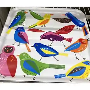 IKEA Square Plastic Trays Birds 13x13 Sold Individually - Picture 1 of 1
