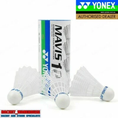 1 x TUBE YONEX MAVIS 10 BADMINTON SHUTTLES SHUTTLECOCKS BLUE MEDIUM JAPAN