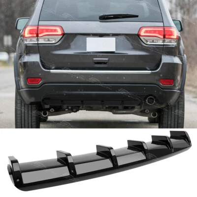 Alerón difusor de parachoques trasero negro para Jeep Grand Cherokee Limited Foto 1 de 4