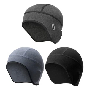 Gorra térmica de invierno Ciclismo Esquí Casco Forro Sombrero Vellón Gafas Agujero Oreja Cubierta - Imagen 1 de 27