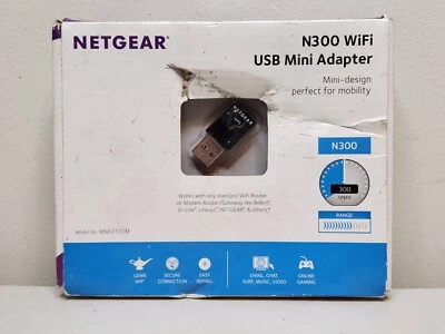 Netgear N300 Wifi USB Mini Adapter- WNA3100M - Image 1 of 4