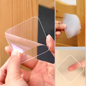 10PCS Large Double Sided Adhesive Pads for Mounting, 2.36In Two Sided Precut Squ - Picture 1 of 12