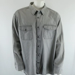 UNTUCKit Long Sleeve Denim Like Button Up Shirt Mens XXXLC 3X - Picture 1 of 7