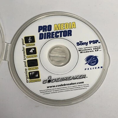 Pelican Pro Media Director (Sony PSP Portable) Code Breaker FREE SHIPPING - Image 1 of 3