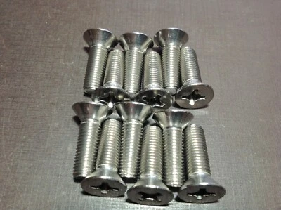 300 piezas 5/16-24 x 1" Phillips cabeza plana acero inoxidable máquina tornillos Chevy Foto 1 de 4