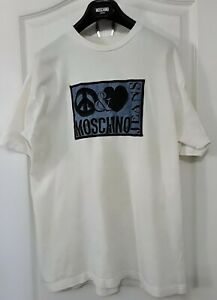 Moschino 白色男士t 恤| eBay
