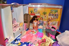 Vintage Barbie Dolls Outfits 1985 Bedroom Case #10900 Huge LOT!