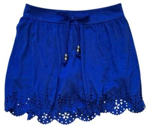 Justice Blue Faux Suede Skort Girls Size 7 Excellent Pre-Owned Condition - Picture 1 of 7