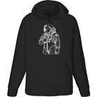 'Astronaut In Space Suit' Adult Hoodie / Hooded Sweater (Ho044942)