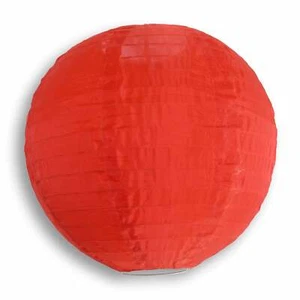 Linterna de nailon roja de 14" decoración colgante duradera - Imagen 1 de 3
