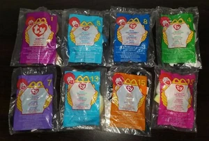 McDonalds Happy Meal Toys Lot of 8 Ty Beanie Babies New in Sealed Bags - Bild 1 von 9