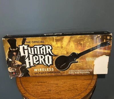 Guitar Hero LES PAUL Controller PS3 Wireless Bundle No Game No Dongle Untested - Image 1 of 4