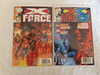 2x X- Force Comics Issues #78 and 79 - Marvel - VG condition - 1997 - image 1 of 4