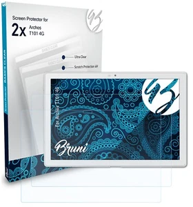 Bruni 2x Protective Film for Archos T101 4G Screen Protector Screen Protection - Picture 1 of 8