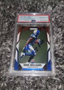 Mike Williams Signed 2017 Red White Blue Prizm Rookie Card PSA GEM MT 10 AUTO - Picture 1 of 2