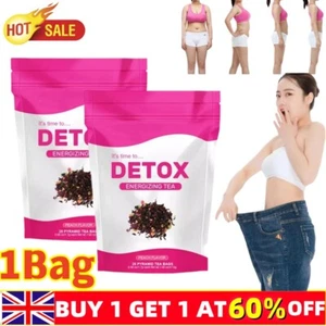 28X Lulutox Detox Tea-All-Natural Supports Healthy Weight Reduce Bloating - Picture 1 of 15