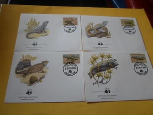 Turks & Caicos 1986 WWF Iguana 4 FDC First Day Covers - Picture 1 of 1