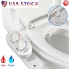 Bidet Fresh Water Spray Kit Non Electric Toilet Seat Attachment Hot Cold Wash