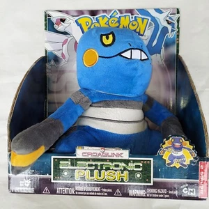 Pokemon Nintendo Electronic Plush NIB Croagunk Jakks Pacific 2007 - Picture 1 of 5