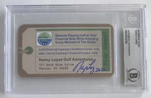 TARJETA DE VISITA LPGA BECKETT AUTÉNTICA AUTOMÁTICA FIRMADA POR NANCY LOPEZ ""2002 - Imagen 1 de 4