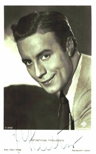 Johannes Heesters Original Signature On Ross Card No. 8912 B