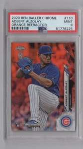 2020 TOPPS CHROME BEN BALLER ORANGE ROOKIE PSA9 ADBERT ALZOLAY /25 - Picture 1 of 2