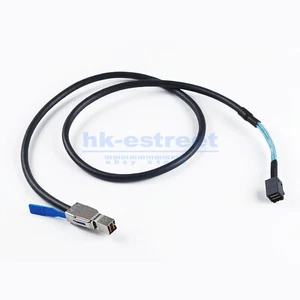 Mini SAS SFF-8644 with IC to SAS SFF-8643 Server Connection Cable 1M or 2M - Picture 1 of 22