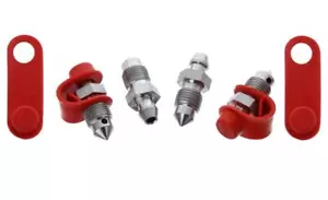 für Hyundai H-1 Bus EDELSTAHL Bremssattel Entlüftungsschrauben M10X1 (0039SSRx4) - Bild 1 von 3