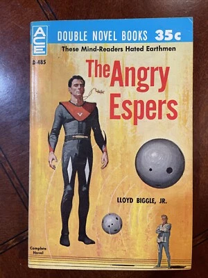 The Angry Espers/The Puzzle Planet by Lloyd Biggle/Robert A.W. Lowndes 1961 Ace - Image 1 of 2