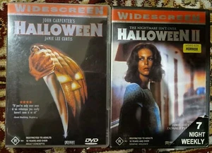 DVD JOHN CARPENTER'S HALLOWEEN I & II JAMIE LEE CURTIS CULTO 1978 SLASHER HORROR - Imagen 1 de 3
