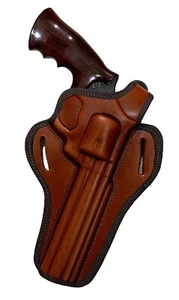 For 6" TAURUS 66 669 689, Right Hand Brown Thumb Break Belt Holster - Picture 1 of 4