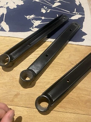 MG MGA MGB Front Lower Wishbone Arm x 4 - AAA1326  Powder Coated Satin Black A1 - Image 1 of 4