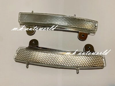 Front Bumper JDM Side Reflectors CHROME for 2003-2005 Nissan 350z Z33 - Image 1 of 2