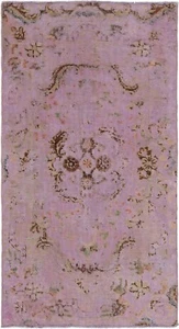 Vintage Tissé à la Main Tapis de Perse 120x65 cm-Orientteppich,Mauve,Tapis,Rug - Picture 1 of 12