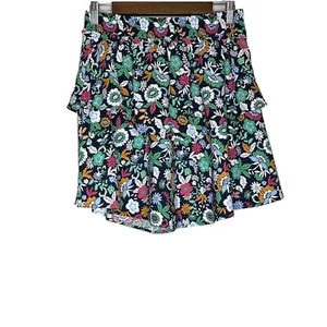 Loft Outlet Neu mit Etikett Petite Damen mehrfarbig Blumenmuster Stufen Minirock Größe MP - Bild 1 von 8