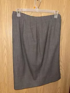 Cricketeer Woman Skirt Black Size 10 Wool w/ Pockets - Picture 1 of 7