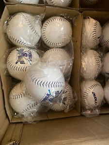 1 DOZEN SPALDING Dudley Softballs 12 INCH SLOW PITCH SOFTBALLS WITH LOGOS NOS - Picture 1 of 4