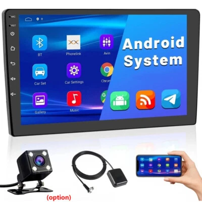 10 Inch Double 2 Din Car Stereo Radio Android13 GPS Wifi Touch Screen MP5 Player - Image 1 of 4