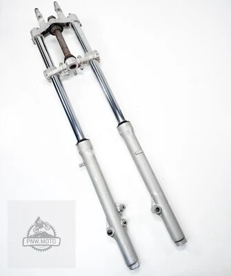 Suzuki RM80 RM 80 1992 OEM HORQUILLAS DELANTERAS AMORTIGUADORES SUSPENSIÓN TRIPLE ÁRBOL 86-01 Foto 1 de 4