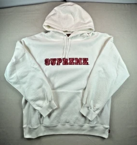 Supreme Lace Hooded Sweatshirt SS22 - White - XXL - NEW - Picture 1 of 9